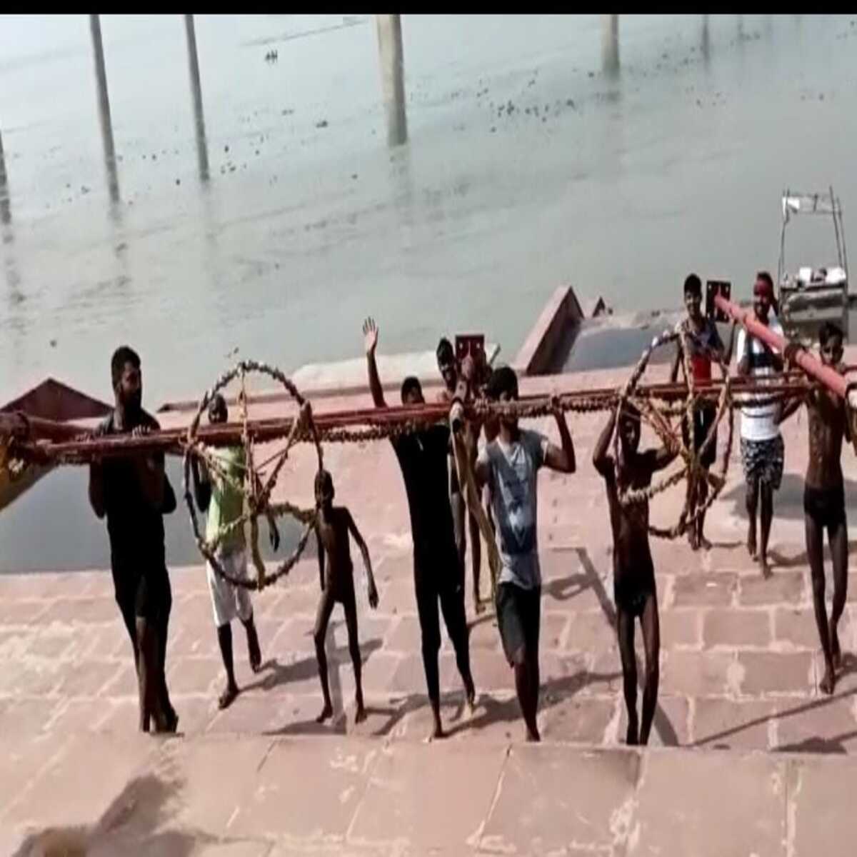 चंदौली: गंगा का जलस्तर