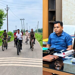 “सरकारी गाड़ी छोड़ साइकिल पर निकले शेखपुरा के DM, 16 KM की यात्रा बनी चर्चा का विषय”